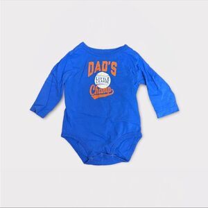 OSHKOSH | 3/$15 Blue Long Sleeve Diaper Graphic Shirt